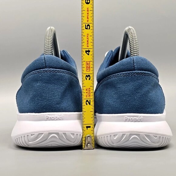 Propet FLICKER Blue Canvas Wide Sneakers Shoes Women’s Size 7 X(2E) - Picture 4 of 12